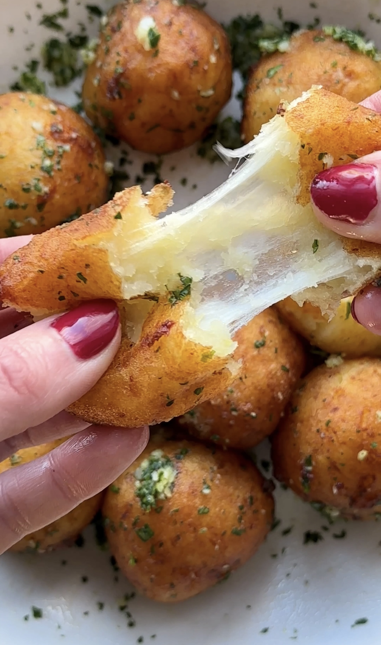 Crispy Cheese Filled Potato Balls