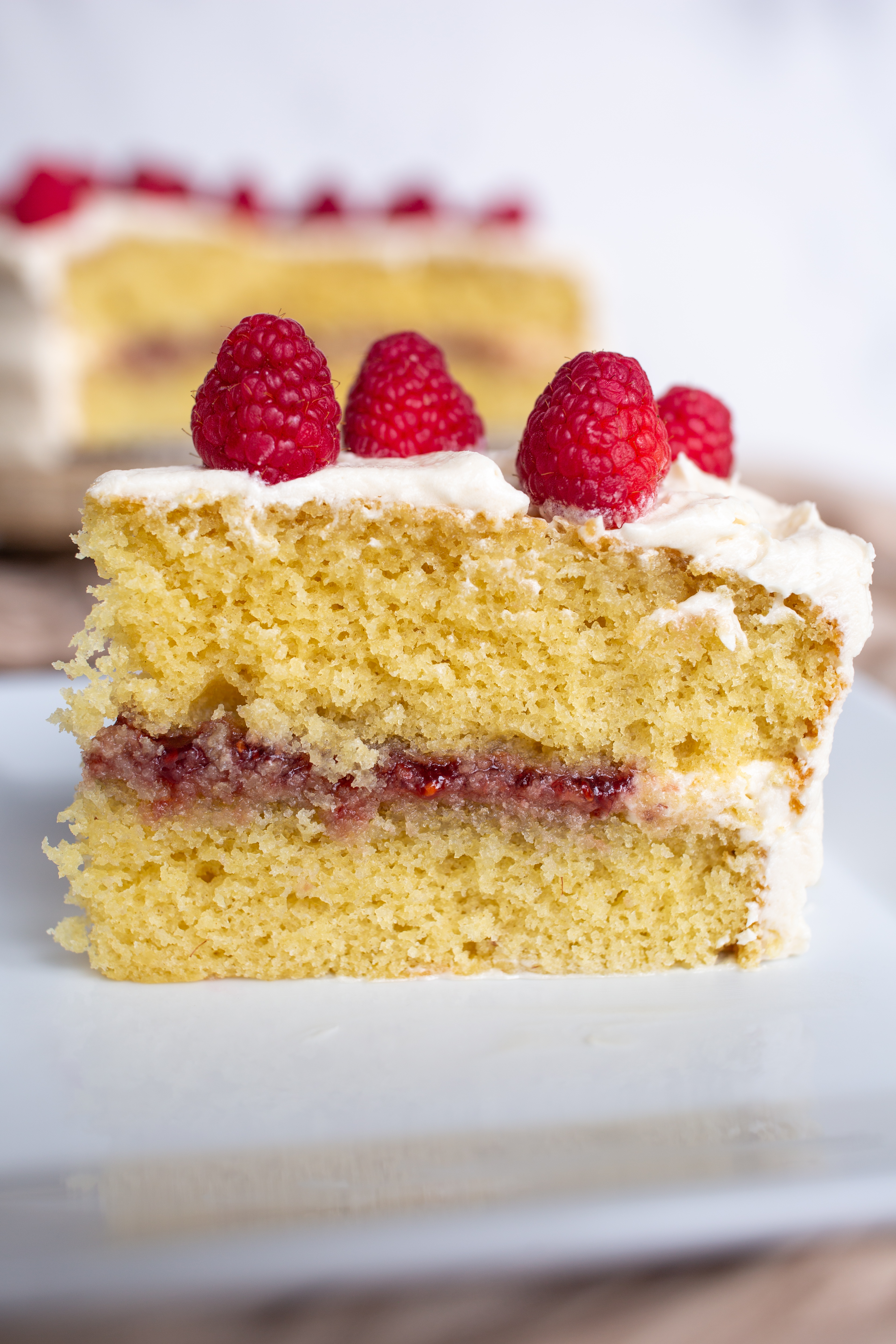 The Perfect White Chocolate Raspberry Almond Cake Recipe